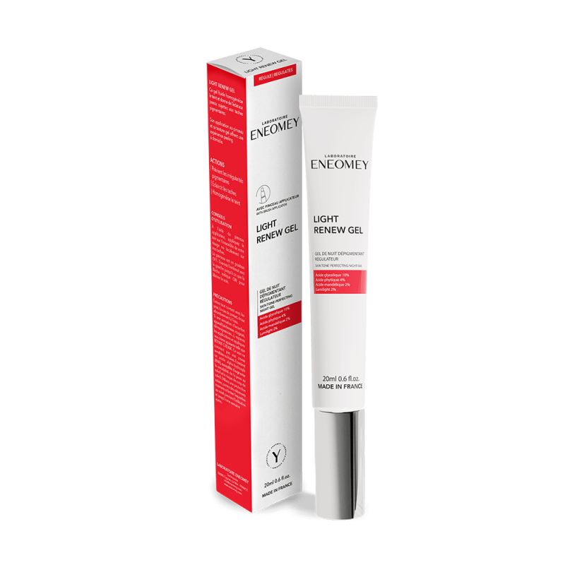 LIGHT RENEW GEL, Gel de nuit dépigmentant régulateur
 | Laboratoire ENEOMEY
